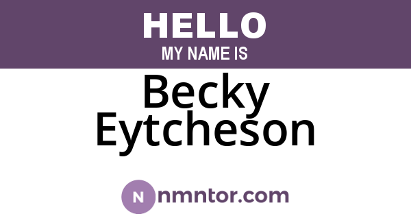 Becky Eytcheson