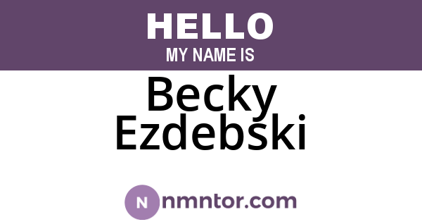 Becky Ezdebski