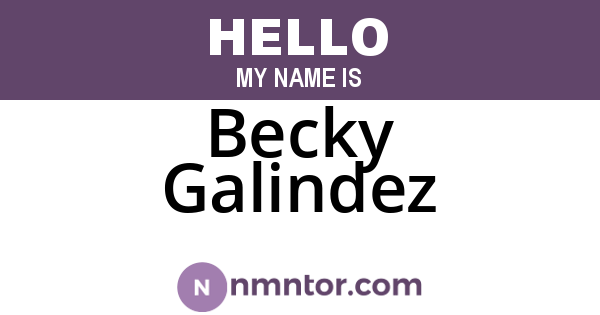 Becky Galindez