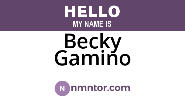 Becky Gamino