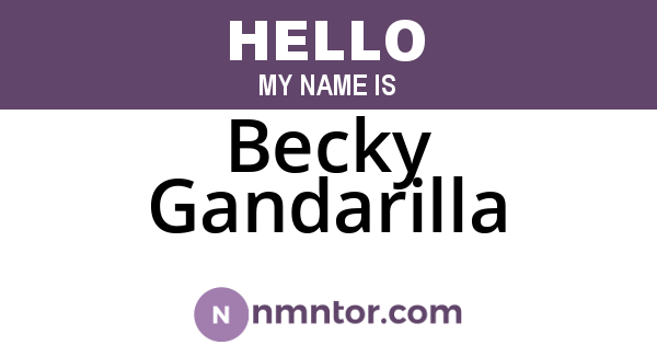 Becky Gandarilla