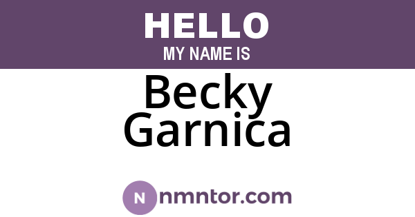 Becky Garnica