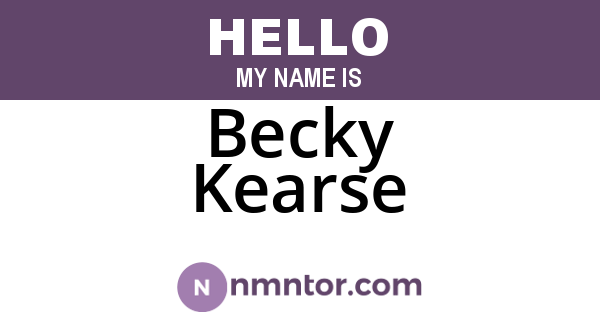 Becky Kearse