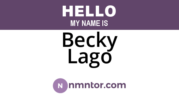 Becky Lago