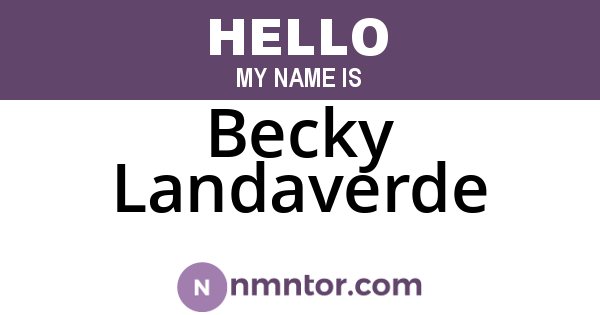 Becky Landaverde