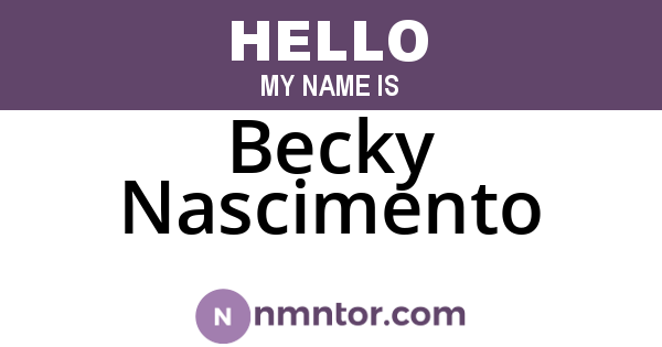 Becky Nascimento