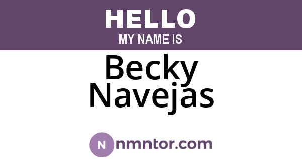 Becky Navejas