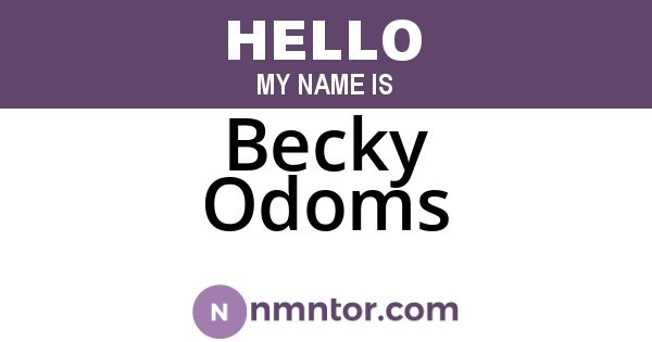 Becky Odoms