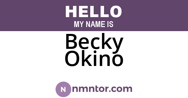 Becky Okino