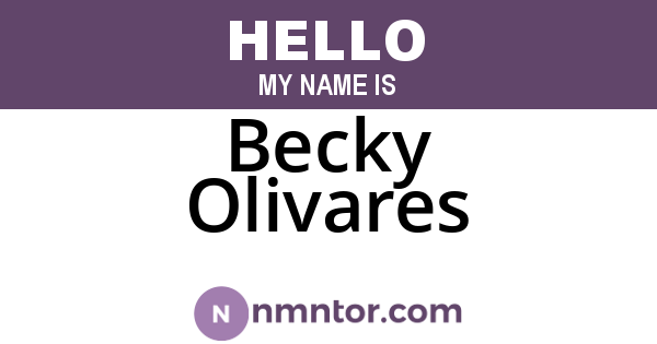 Becky Olivares