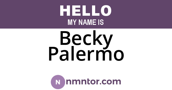 Becky Palermo