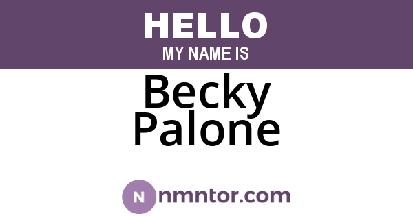 Becky Palone