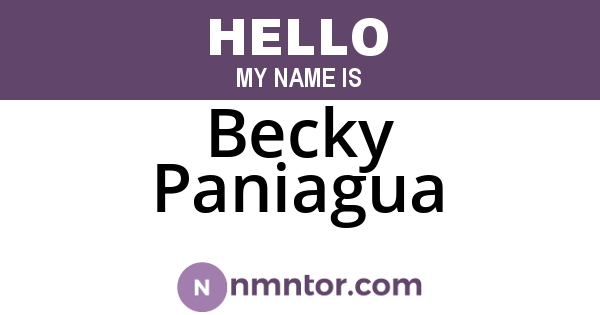 Becky Paniagua