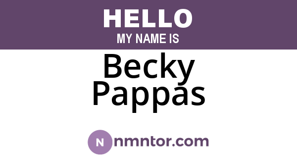 Becky Pappas