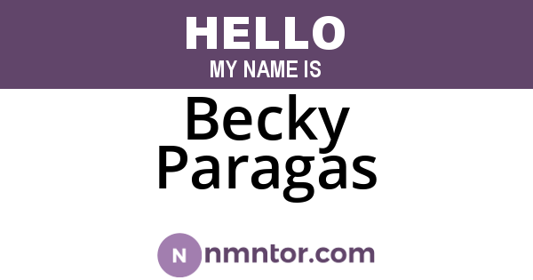 Becky Paragas