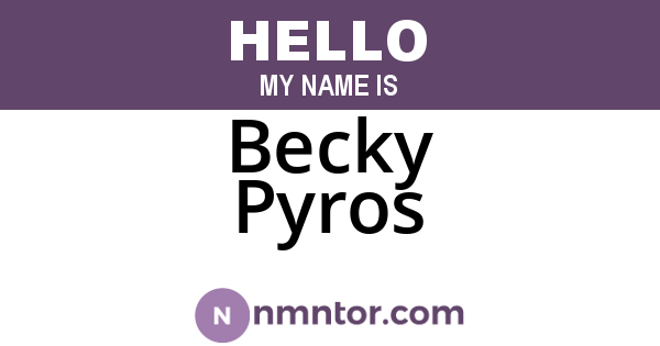 Becky Pyros