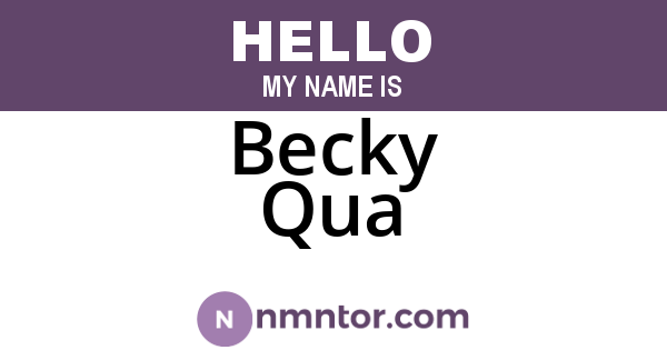 Becky Qua