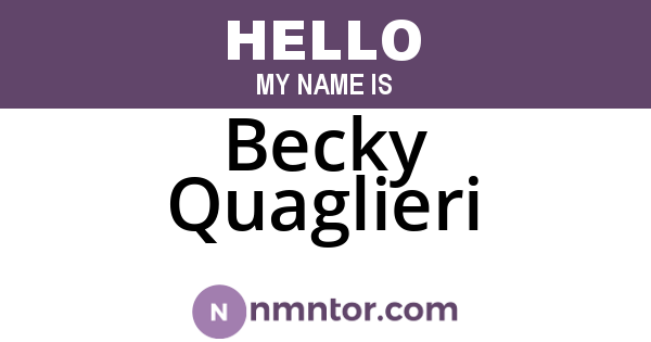 Becky Quaglieri