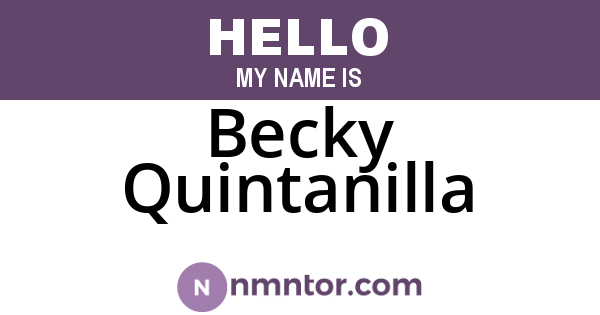 Becky Quintanilla