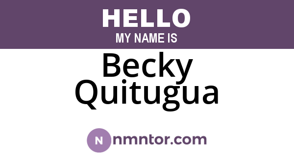 Becky Quitugua