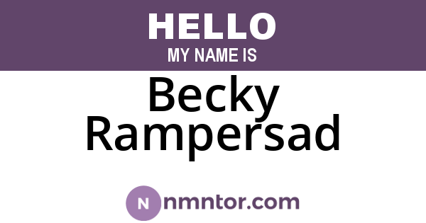 Becky Rampersad