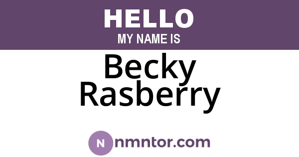 Becky Rasberry