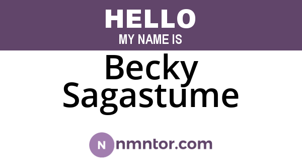 Becky Sagastume