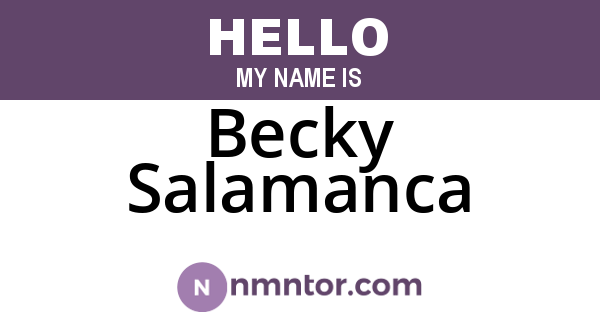 Becky Salamanca