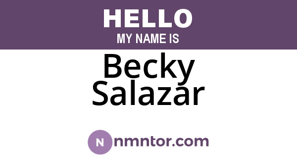 Becky Salazar