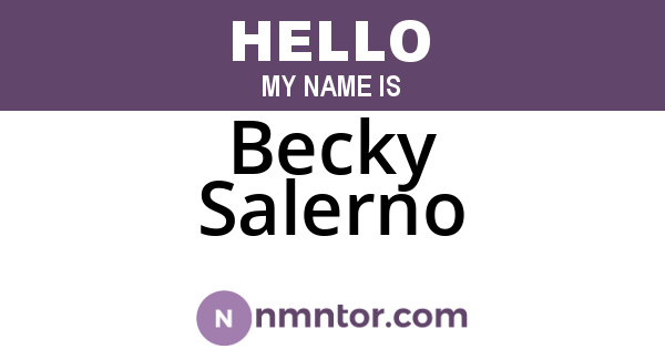 Becky Salerno