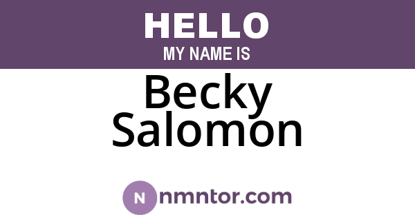 Becky Salomon