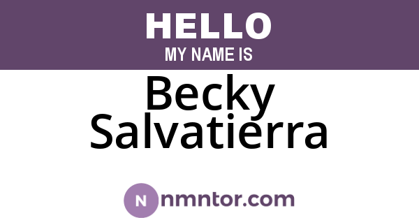 Becky Salvatierra