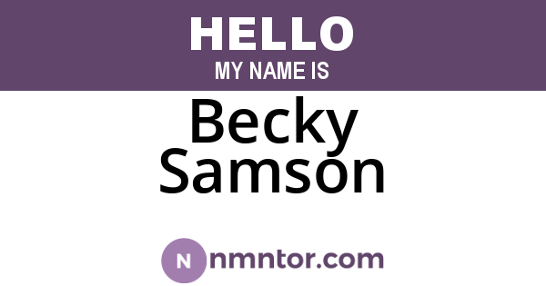 Becky Samson