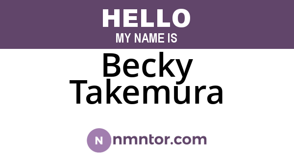 Becky Takemura