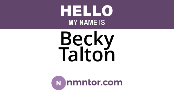 Becky Talton