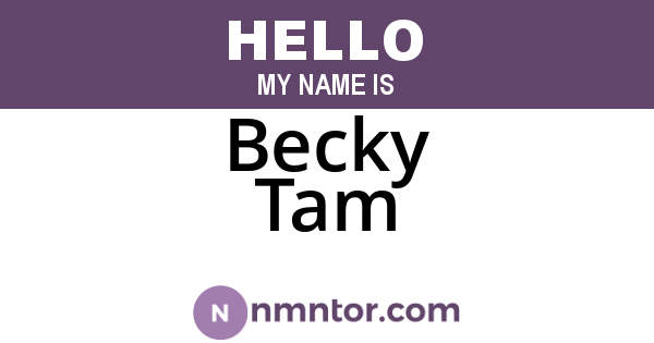 Becky Tam