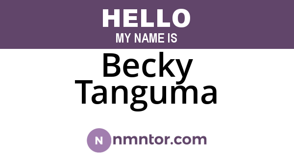 Becky Tanguma