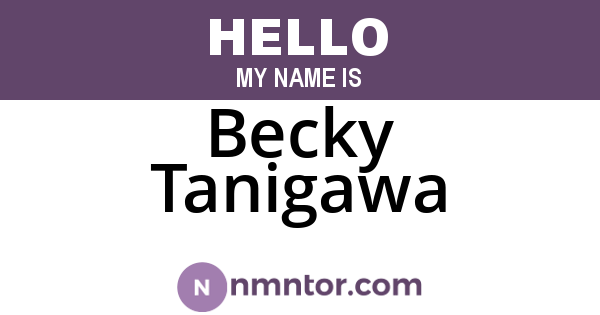 Becky Tanigawa