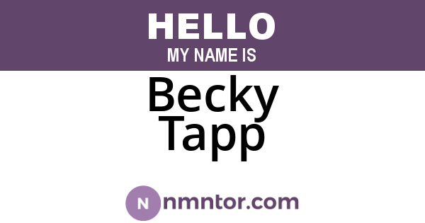 Becky Tapp