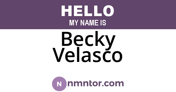 Becky Velasco