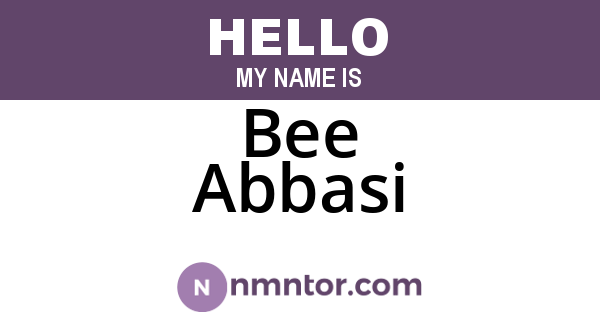 Bee Abbasi