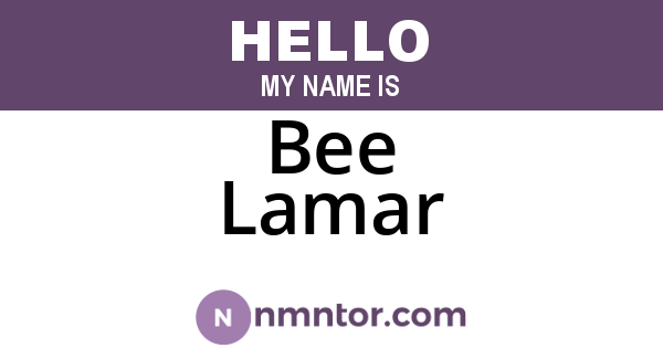 Bee Lamar