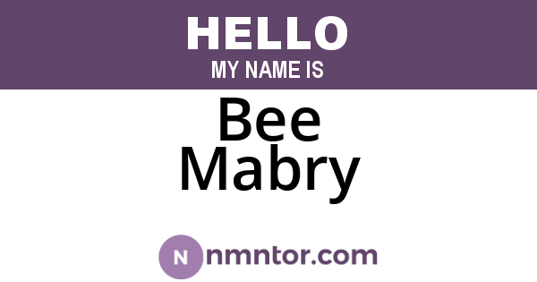 Bee Mabry