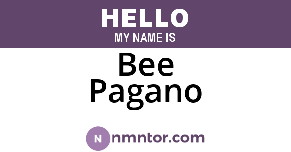 Bee Pagano
