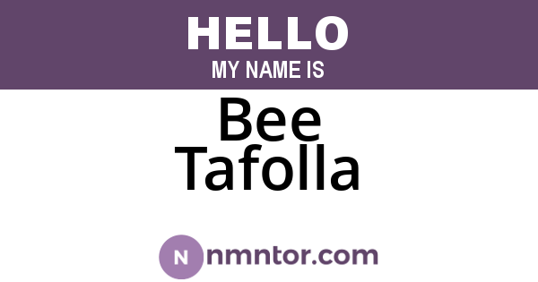 Bee Tafolla
