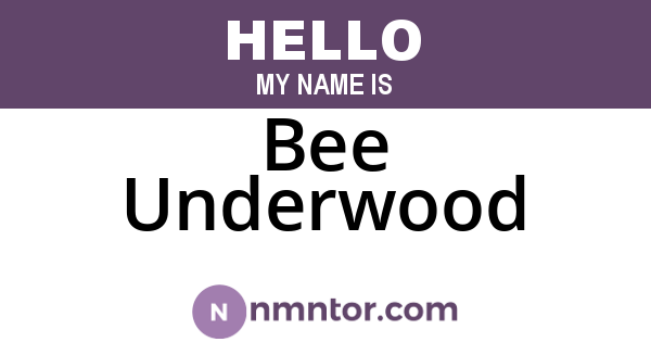 Bee Underwood