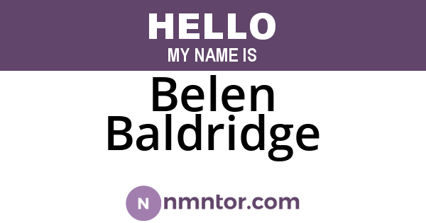 Belen Baldridge