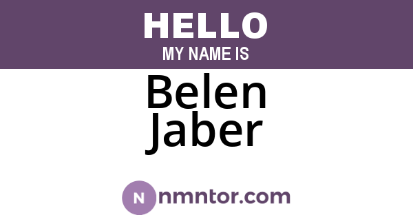 Belen Jaber