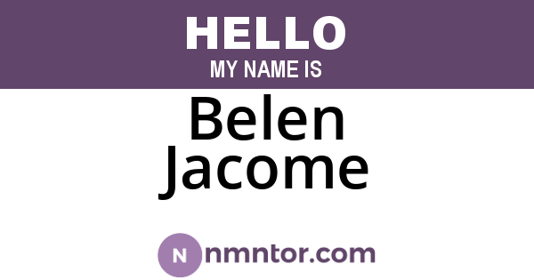 Belen Jacome