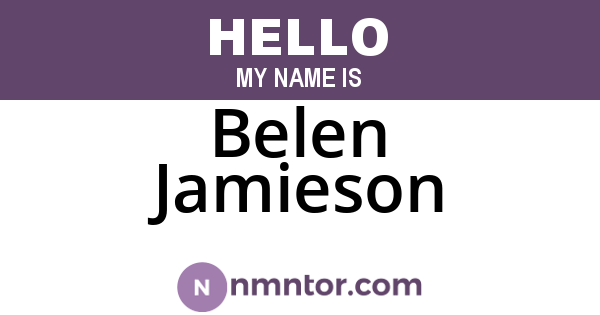 Belen Jamieson